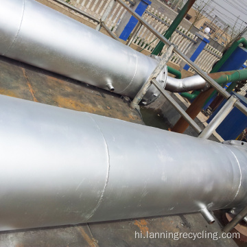 बेकार प्लास्टिक pyrolysis मशीन lanning